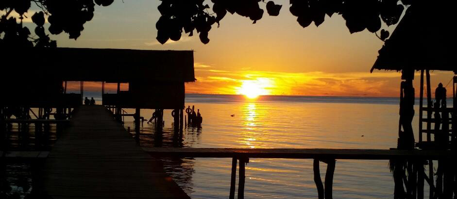 Natural Sunset in Papua Paradise Eco Resort