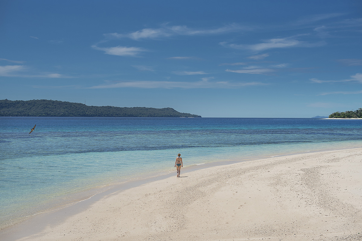 Gangga Island beach in North Sulawesi, Indonesia