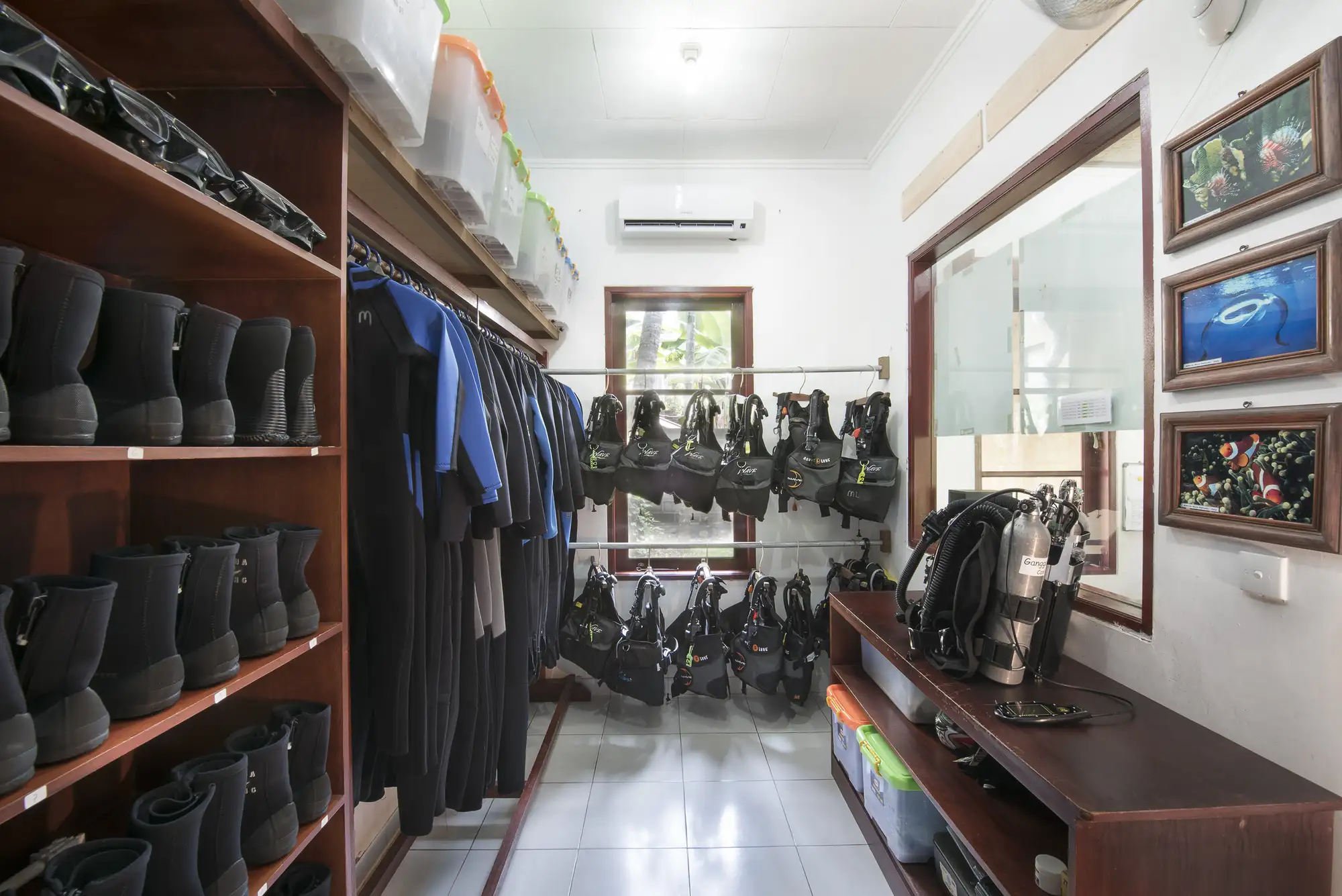 Copy of Well maintained dive equipment at Lotus Divers