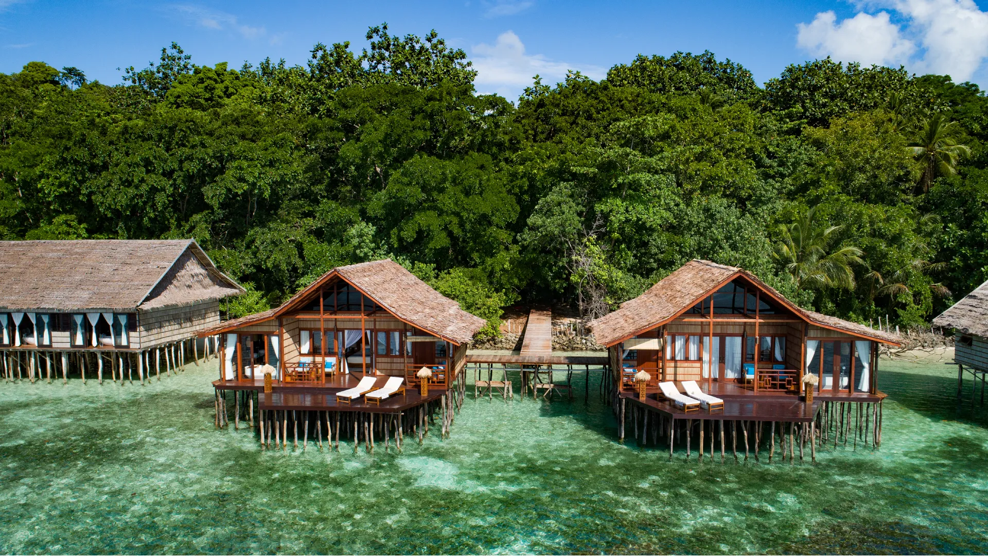 lotus papua paradise overwater bungalow