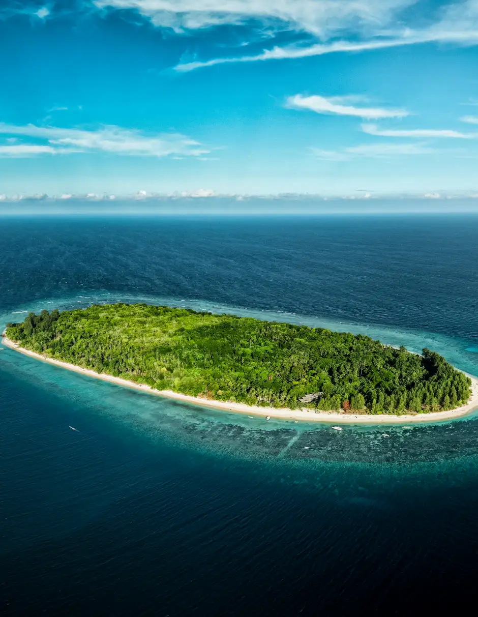 Lotus Metita Island top-down view